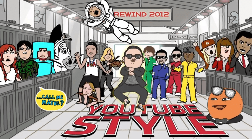 Youtube Rewind. videos más vistos del 2012